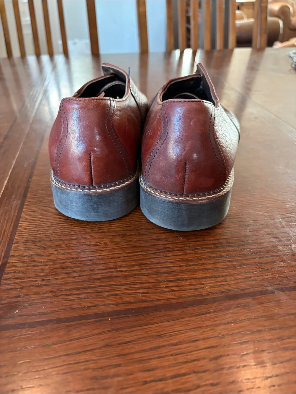 H.S. Trask brown leather
